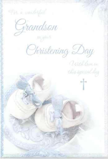 Picture of WONDERFUL GRANDSON CHRISTENING CARD